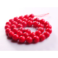 10MM Round Red Coral Gemstone Beads for DIY Jewelry